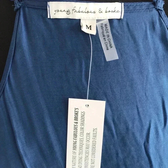 Young Fabulous and Broke Sleeveless Spaghetti Strap Mini Navy Blue Dress… - Picture 5 of 7